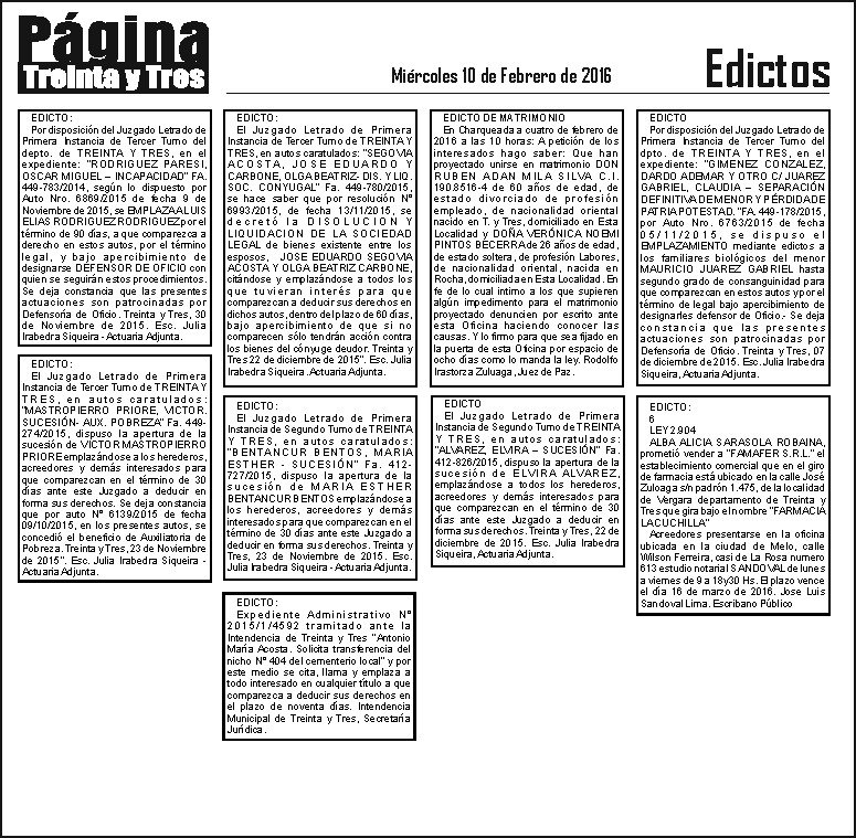 edictos 10-2-16