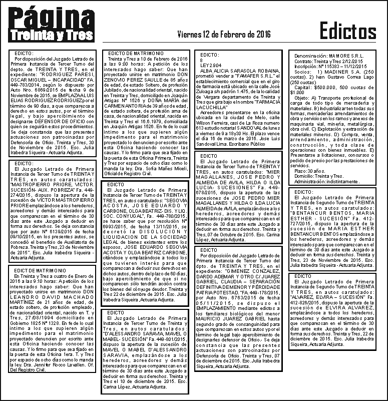 edictos 12-2-16