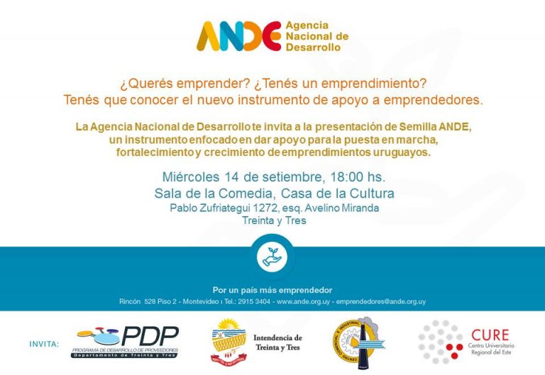 Semilla_Flyer Presentación_Treinta y Tres