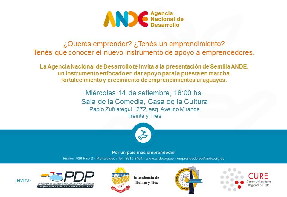 Semilla_Flyer Presentación_Treinta y Tres