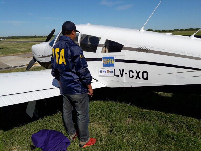 Avión incautado