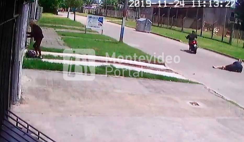 Baleado por una moto