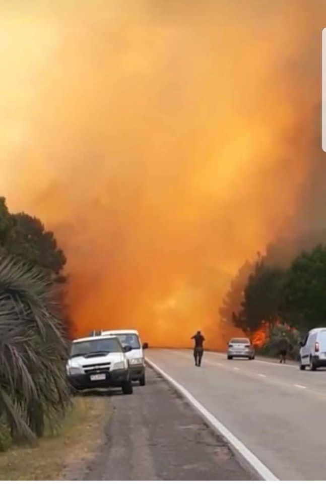 Incendio en Rocha