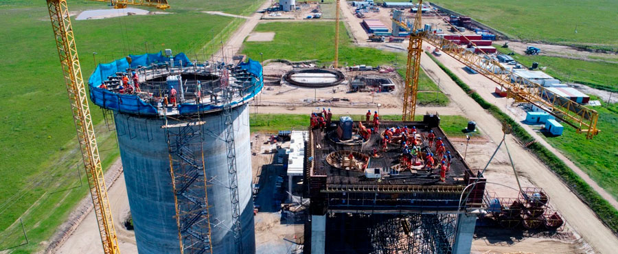 Planta en construcción