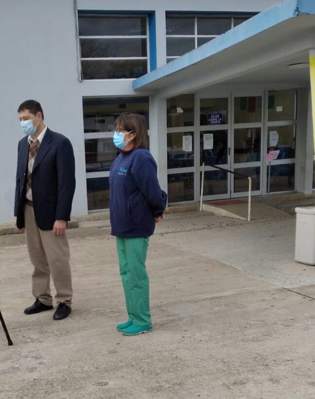 Dr. Aldave (director) Licenciada Palacio (sub directora)