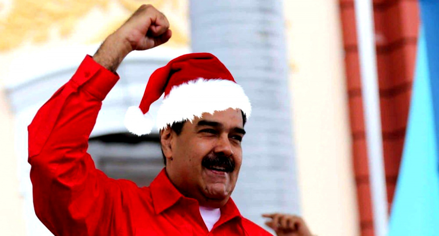 Maduro gorro navideño