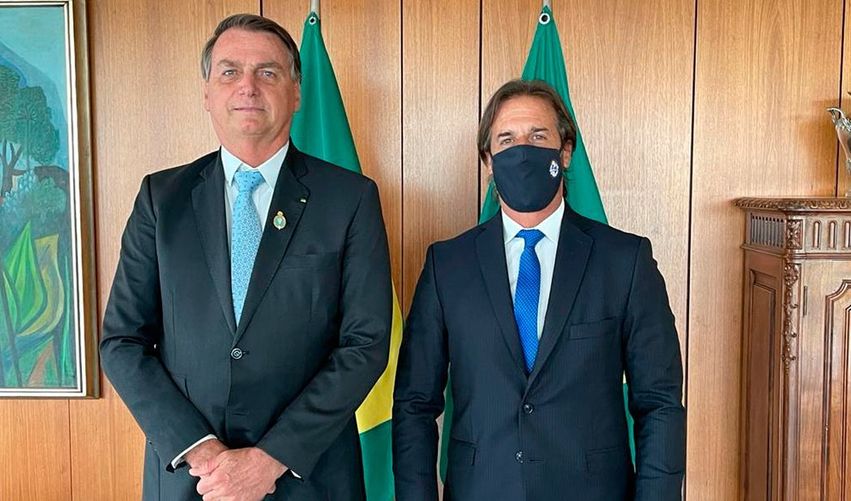 Bolsonaro y Luis A. Lacalle Pou