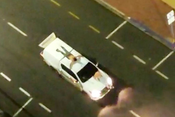 Rehenes atados en Brasil