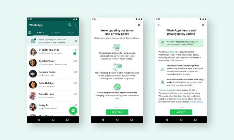Nuevos términos de Whatsapp en Europa