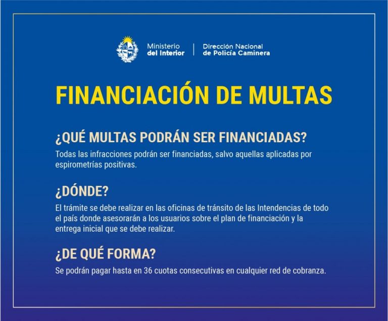 financiación de multas