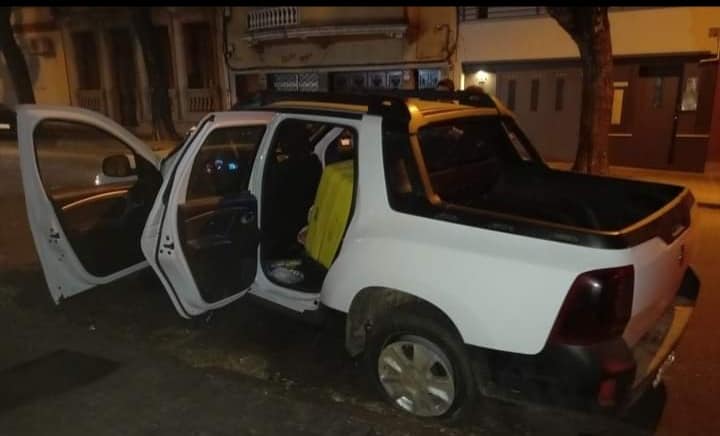 Vehículo incautado con pasta base