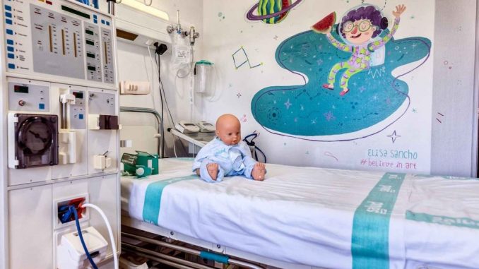 Cama hospital niños