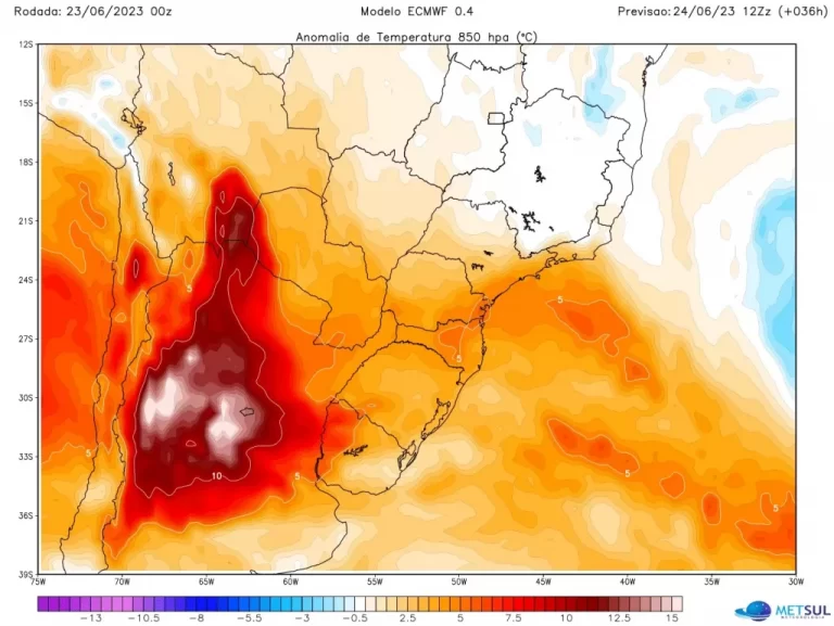 Metsul prevee altas temperaturas
