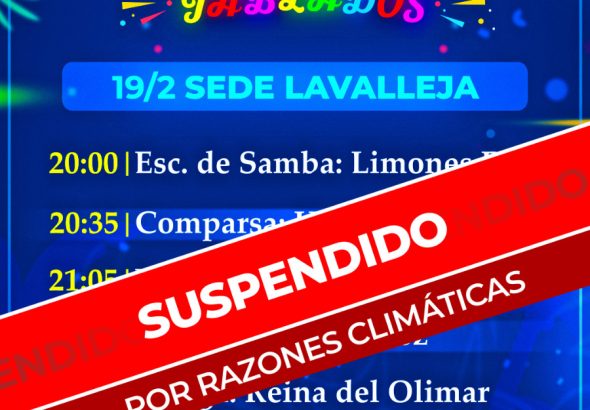 Carnaval suspendido