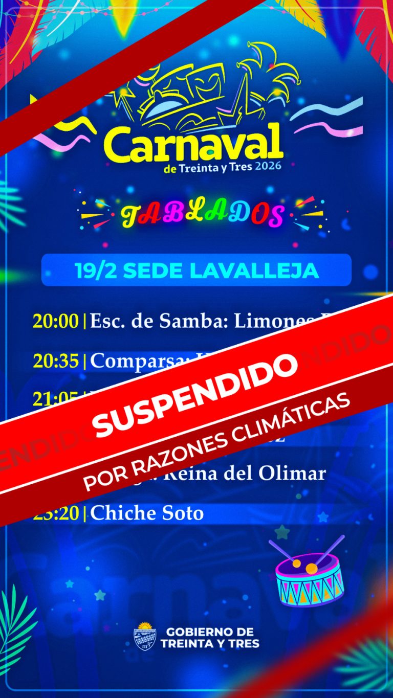 Carnaval suspendido